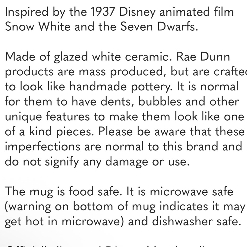 Disney X Rae Dunn Grumpy Ceramic Coffee Mug - Picture 6 of 11